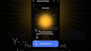 hamster Kombat|daily cipher Morse code|18 July 2024