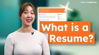 What is a Resume? | Free Resume Templates