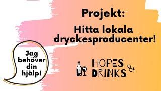 Jag behöver din hjälp!! Projekt: Dryckesproducenter