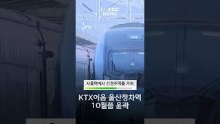 KTX-이음 울산 정차역 10월 윤곽