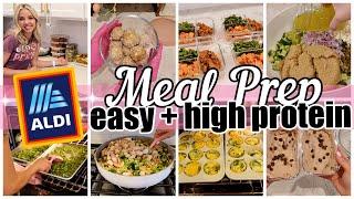 *NEW* EASY HIGH PROTEIN MEAL PREP SPRING 2024 ALDI MEAL PREP TIFFANI BEASTON HOMEMAKING 2024