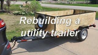 Rebuilding a utility trailer