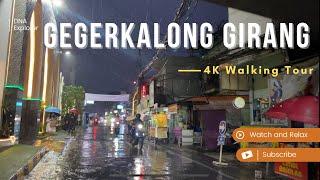 4K Walking Tour Gegerkalong Girang Bandung Ketika Hujan pada Sore Hari