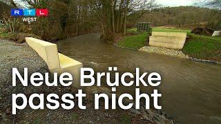 Zwei Meter zu kurz: Neue Brücke in Odenthal passt nicht | RTL WEST