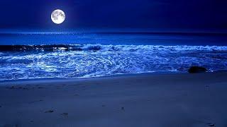 Sleep By The Sea All Night With The Full Moon And Relaxing Sparkling Waves on Zavival Beach, 11 Hrs