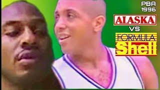 GALAWAN ng ALASKA sa 4th Quarter versus SHELL noong Taon 1996 sa PBA | Sean Chambers vs Ken Redfield