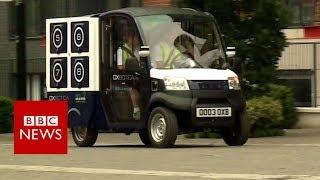 Supermarket trials driverless van deliveries - BBC News