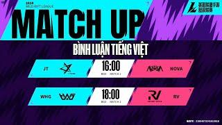 TRỰC TIẾP WSL MÙA ĐÔNG 2024 | NV vs JT - WHG vs RV | 17.11.2024 - ZHONG TỐC CHIẾN