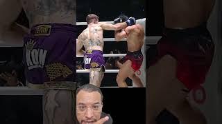 يفوز بالضربه القاضيه بعد ما كان سوف يقف ويخسر هذه المباراه في الكيك بوكسين تايلانديس kickboxing#