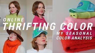 Thrifting a Colorful Minimalist Wardrobe à la my Seasonal Color Analysis