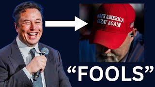 Elon Musk says MAGA are contemptible FOOLS