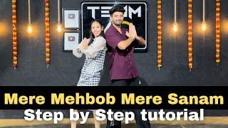 Mere Mehbob Mere Sanam Step by step tutorial couple dance #weddingdancechoreography #coupledance