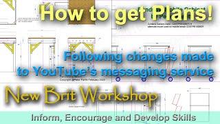 How to get plans from the New Brit Workshop