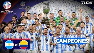 ¡BICAMPEONES DE AMÉRICA! Argentina LEVANTA la Copa | Argentina 1-0 Colombia |Copa América 2024 Final