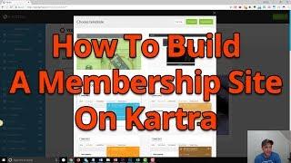 How To Build A Membership Site On Kartra