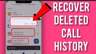 How to recover deleted call history on Android device