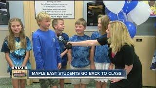 Maple East students go back to school