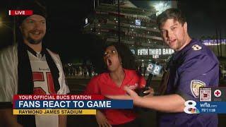 Fans react to Bucs loss against Ravens.