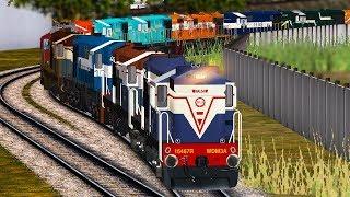 Shunting ALCO Diesel Loco Engines || ALCO Loco Parade || MSTS Open Rails