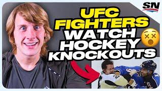 UFC Fighters React To Hockey Fights | Paddy Pimblett, Tom Aspinall and More