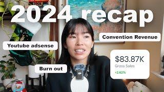 2024 Small Art Business Recap revenue, conventions trending down, & growing pains