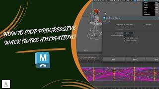 HOW TO STOP PROGRESSIVE WALK (BAKE ANIMATION) |MAYA TUTORIAL|