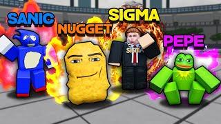 TROLLING as MEME MOVESETS in ROBLOX Heroes Battlegrounds