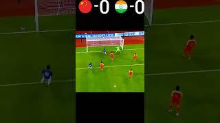 India vs China Friendly Match Highlights #YouTube #shorts #football