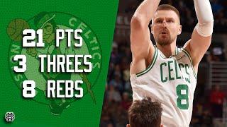 Kristaps Porzingis 21 pts 3 threes 8 rebs vs Cavs 24/25 season