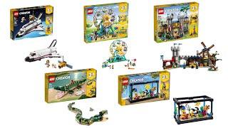 New models Lego CREATOR 2021. 31117: Space Shuttle Adventure, 31119: Ferris Wheel, 31120 : Race