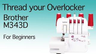 🪡 How To Thread- Brother  M343D - Overlocker Serger Projects | #abisden 