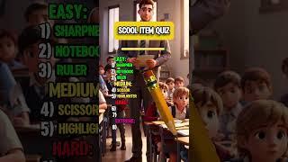 Think you can guess these school item!! #shorts #school #quiz