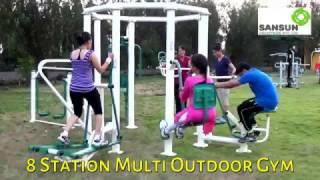 8 Station Multi Outdoor Gym