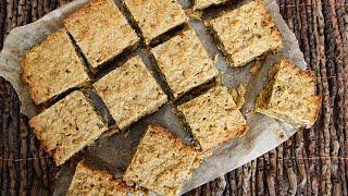 Easy Oat Squares Banana and Walnut Style - super healthy plant-based