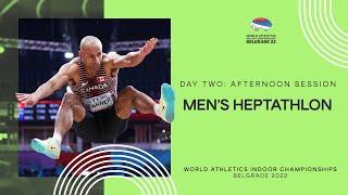 Damian Warner scores 6489pts for heptathlon gold | World Indoor Championships Belgrade 22