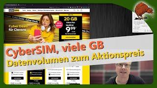 CyberSIM, neuer Anbieter mit viel Datenvolumen und Aktionspreisen