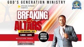 BREAKING ALTARS SERVICE | Apostle Mwema Holyson