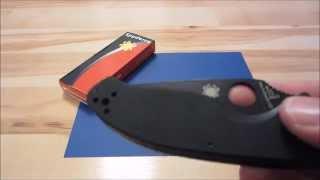 Spyderco Tenacious G10 Knife Black Combo Blade Review NOT Microtech OTF