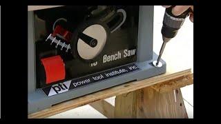 Table Saw Safety – older table saws without modular guarding systems