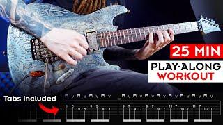 BEST 25 MIN GUITAR TECHNIQUE WORKOUT (Alternate Picking, Sweep Picking, Legato, Tapping)