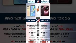 Vivo T2X 5G Vs Vivo T3X 5G Comparison |  #shorts #smartphone #tech #heettech