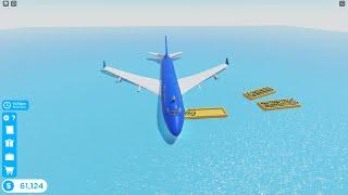 Roblox Cabin Crew Simulator -  Water Landing on Boeing 747 New York City to Los Angeles