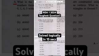 NDA Maths Short Trick | NDA Previous Year Questions Solutions | NDA 2 2024 #ndaexam #ndapyq