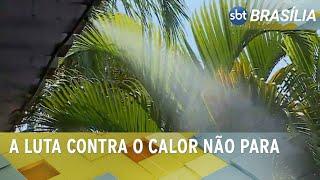 Escola no DF instala chuva artificial para aliviar o calorão | SBT Brasília