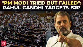 Rahul Gandhi in Lok Sabha full speech: Growth in manufacturing down, Modi tried but …