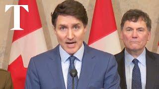 Justin Trudeau announces trade war on US imports