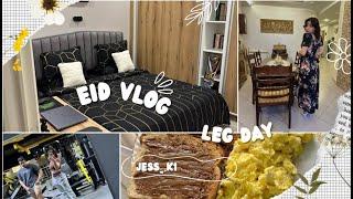 A VERY LATE EID VLOG \ LEG DAY