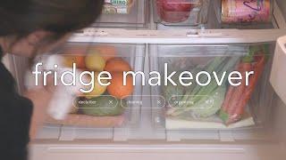 how to→fridge cleaning & organization  restock + tour