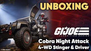 UNBOXING G.I. Joe Classified Series Cobra Night Attack 4-WD Stinger | Hasbro Pulse | June 2024