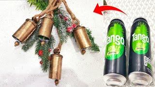 How to make Christmas Bells from Aluminum can || DIY Antique Christmas Ornaments